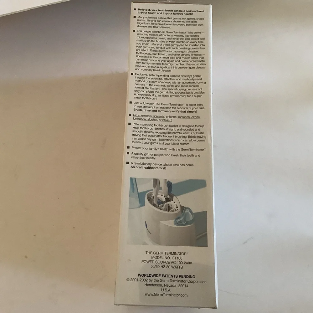 Germ Terminator Other Germ Terminator Gt0 Toothbrush Sanitizer Germ Terminator Other Germ Terminator Gt0 Toothbrush Sanitizer